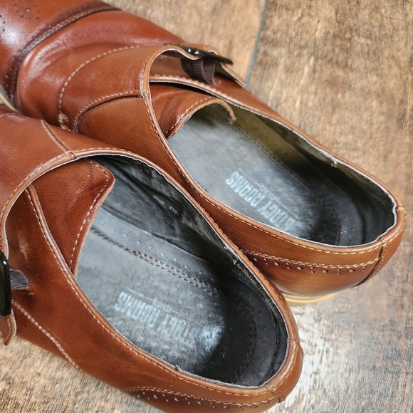 Stacy Adams Men\'s Duncan Cap-Toe Single Monk Strap Leather Shoes Size 10.5 M main image 5